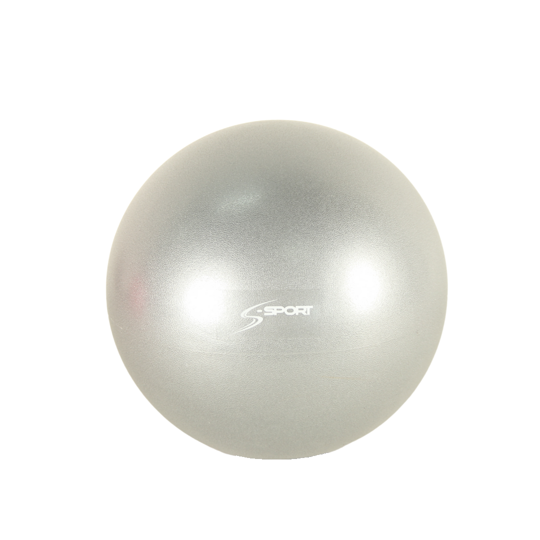 S-SPORT Over ball (mäkká lopta, lopta na pilates) 25 cm, strieborná