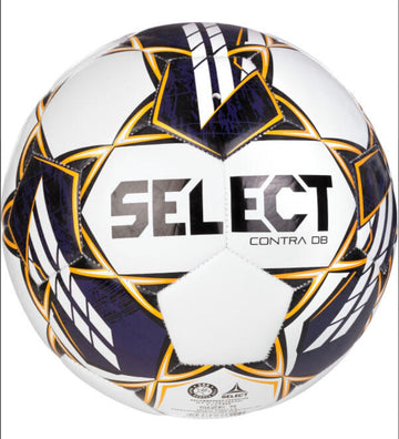 Futbalová lopta, veľkosť 5 SELECT CONTRA V23 BIELA/FIALOVA