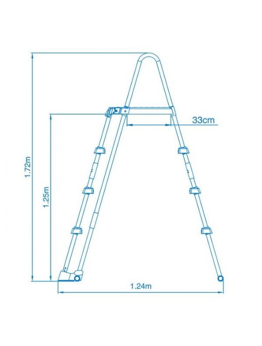 Bezpečnostný rebrík do bazéna 122 cm INTEX 28076