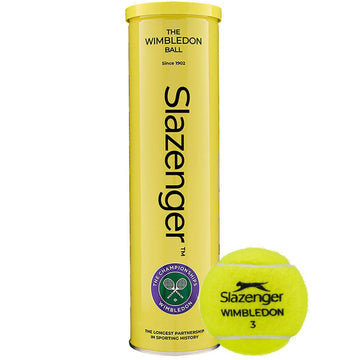 Tenisové Loptičky, Sada 4 ks Slazenger Wimbledon