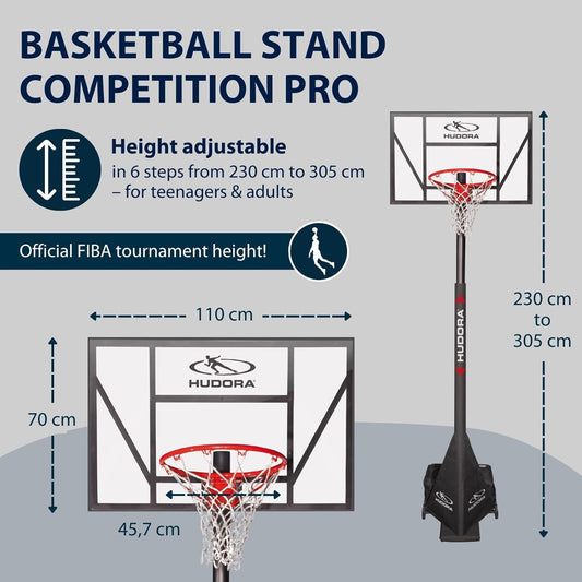 Basketbalový stojan HUDORA COMPETITION PRO