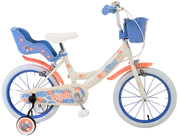 Detský bicykel Volare Disney Stitch, 16 palcov, s dvoma brzdami