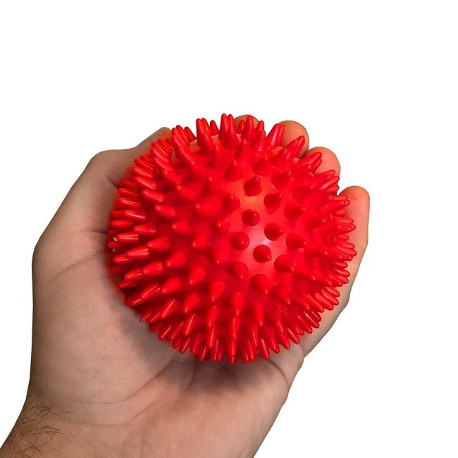 Masážna loptička, 7 cm SPRINGOS RED