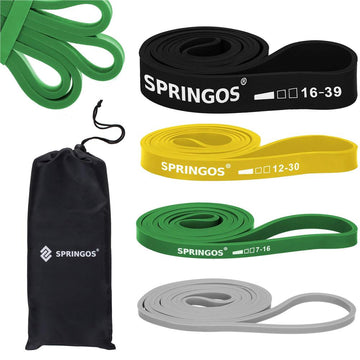 Power (Agility) Band (Fitness Loop / Resistance Band) Set of 4 - SPRINGOS