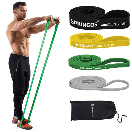 Power (Agility) Band (Fitness Loop / Resistance Band) Set of 4 - SPRINGOS