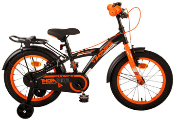 Oranžový detský bicykel Volare Sportivo, 16", systém dvoch bŕzd