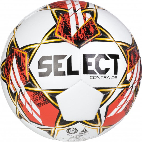 Futbalová lopta, veľkosť 4 SELECT CONTRA V23 WHITE/RED 