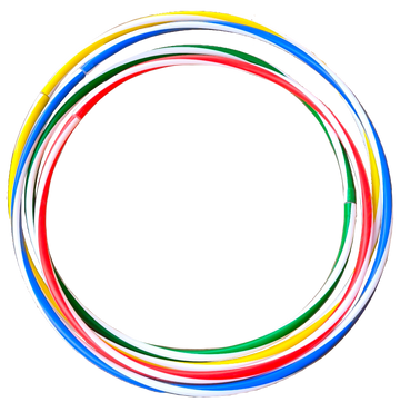 Plastová gymnastická obruč / hula hoop, 65 cm S-SPORT ECONOMY