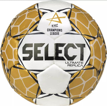 Handball Select Ultimate EHF Ligy Majstrov replika V23 White/Gold VEľkosť 0