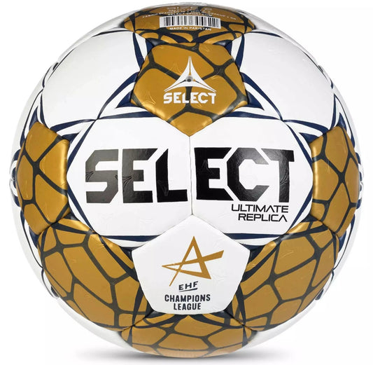 Hádzaná Select Ultimate EHF Champions League Replica V24 biela/zlatá veľkosť 2 